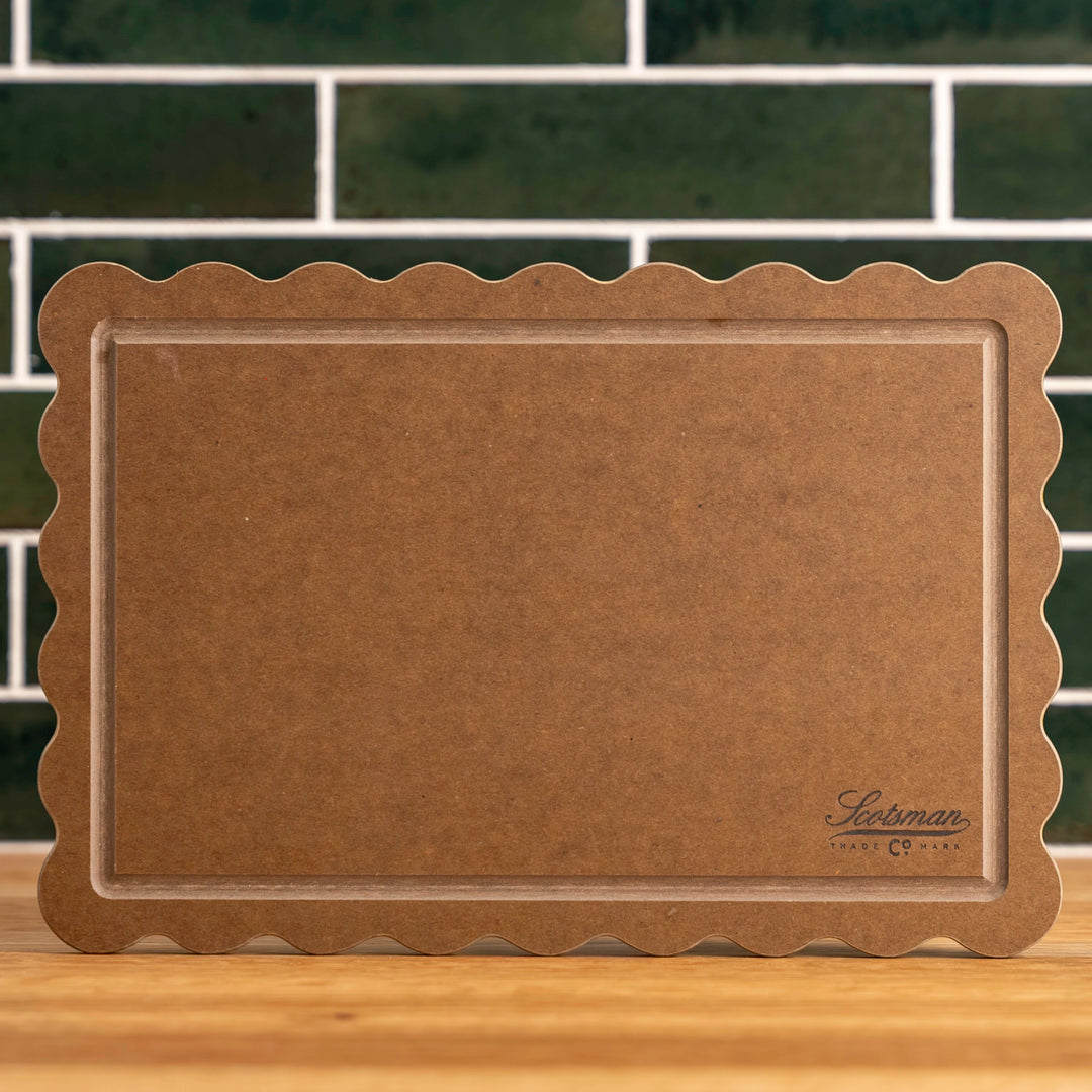 Nutmeg Brown Scalloped Cutting Board