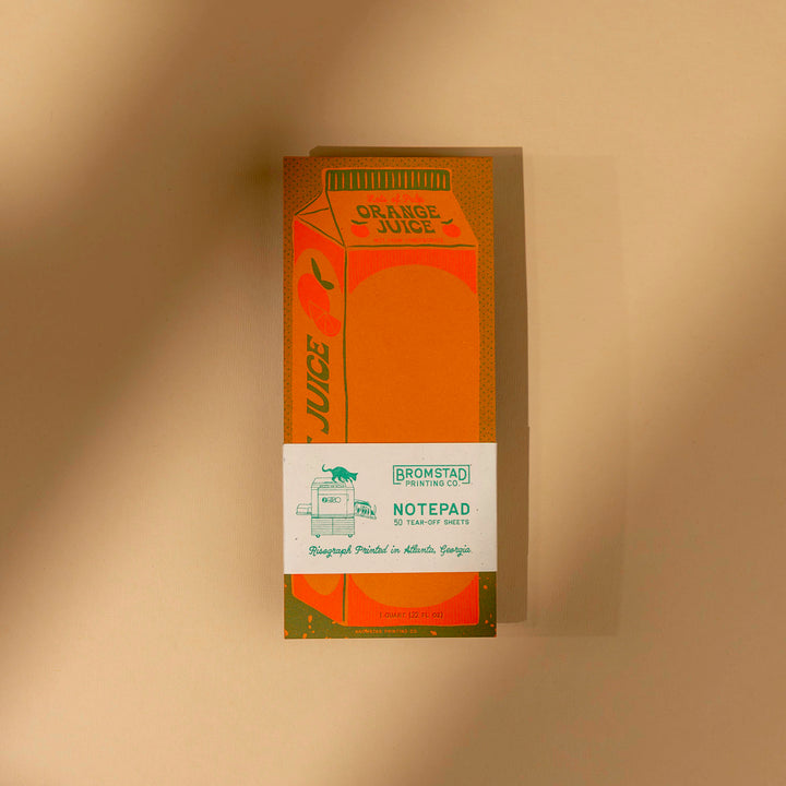 Orange Juice Notepad