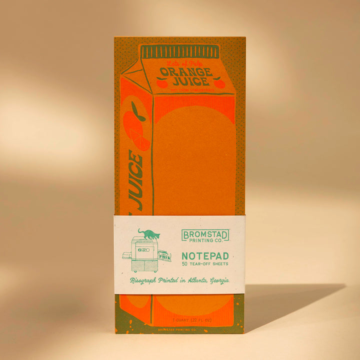Orange Juice Notepad