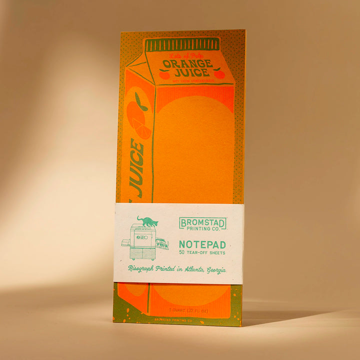 Orange Juice Notepad