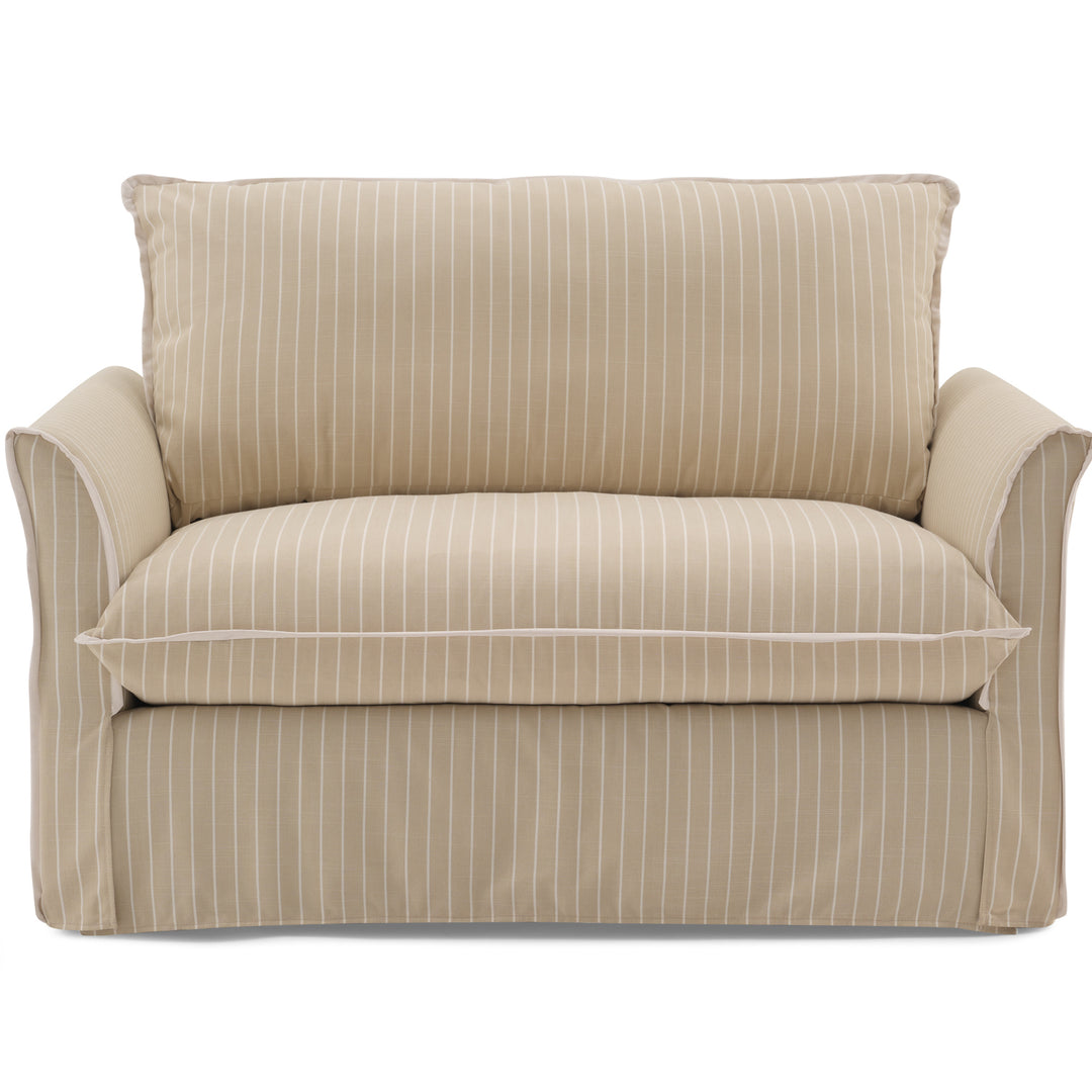 Oxford Chair and a Half - Decized Oxford Stripe