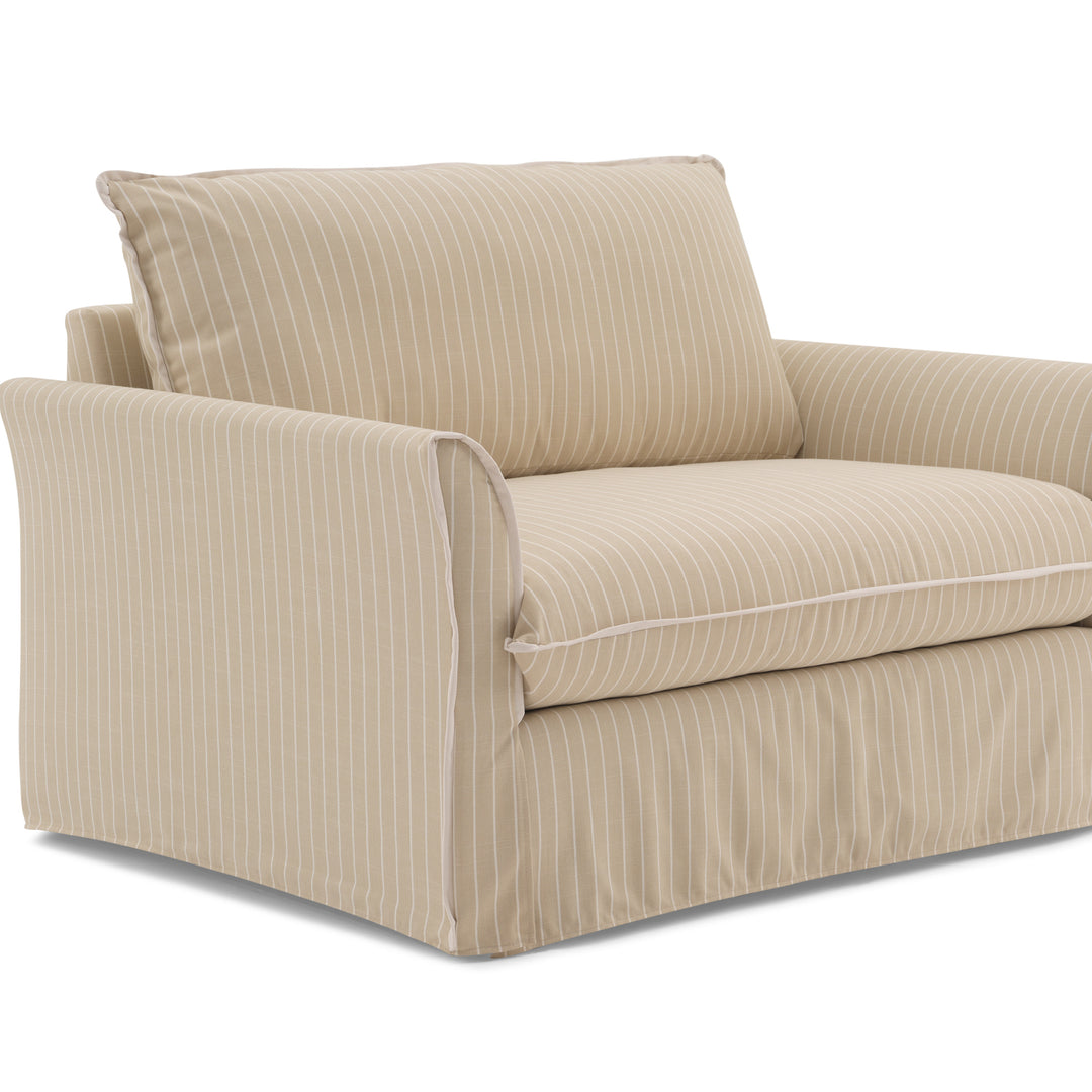 Oxford Chair and a Half - Decized Oxford Stripe