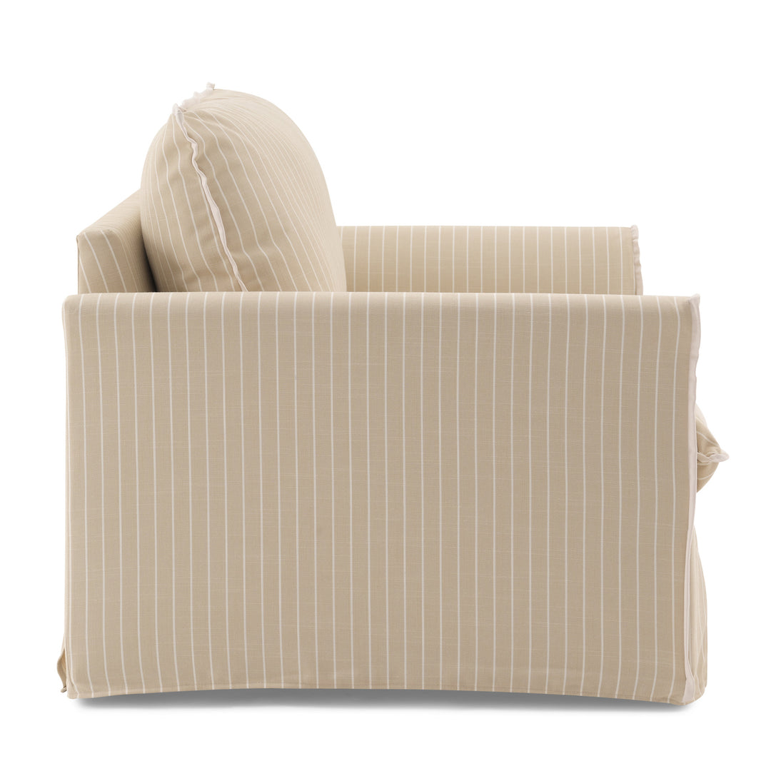 Oxford Chair and a Half - Decized Oxford Stripe