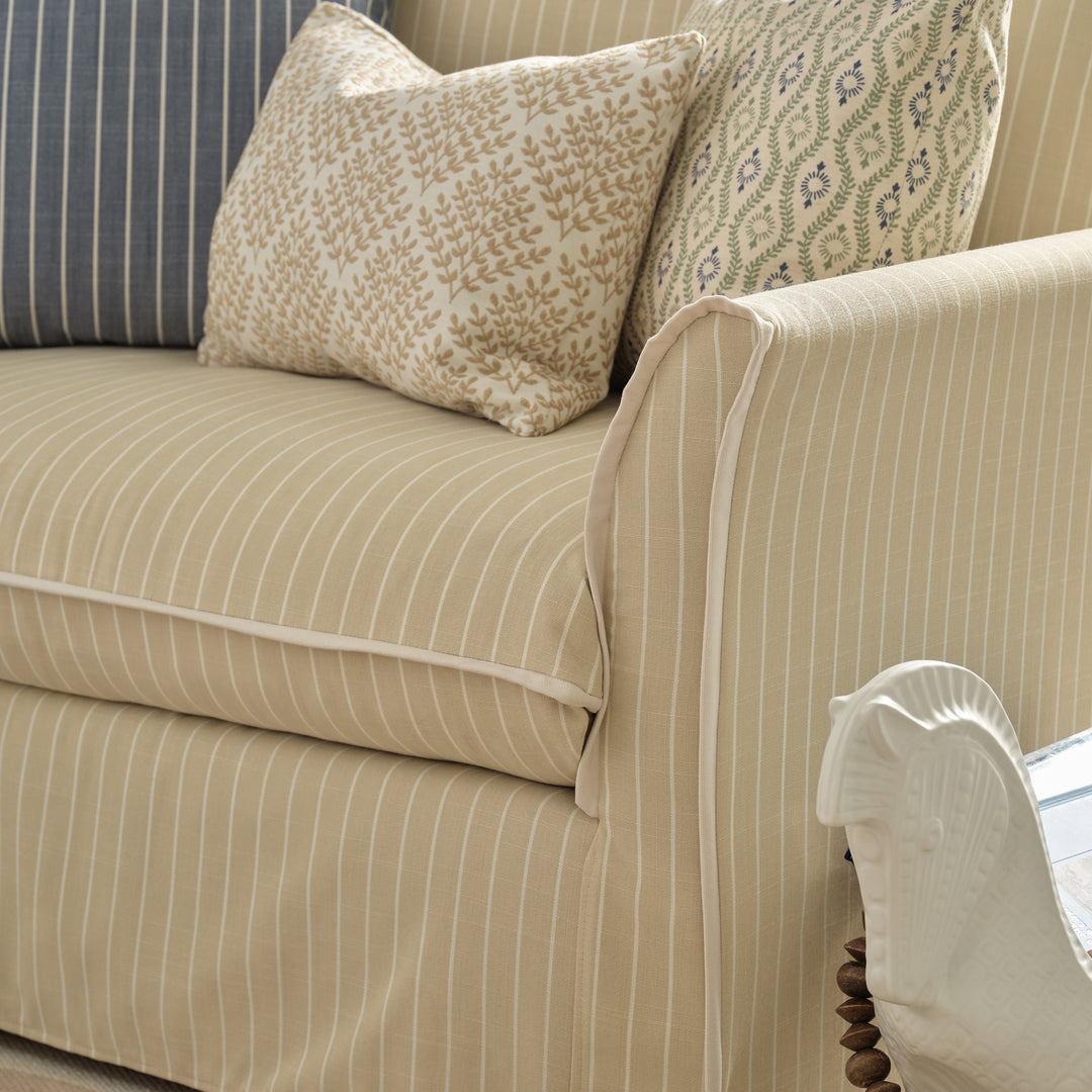 Oxford Chair and a Half - Decized Oxford Stripe