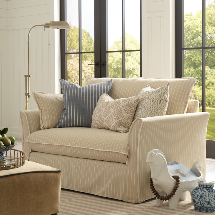 Oxford Chair and a Half - Decized Oxford Stripe