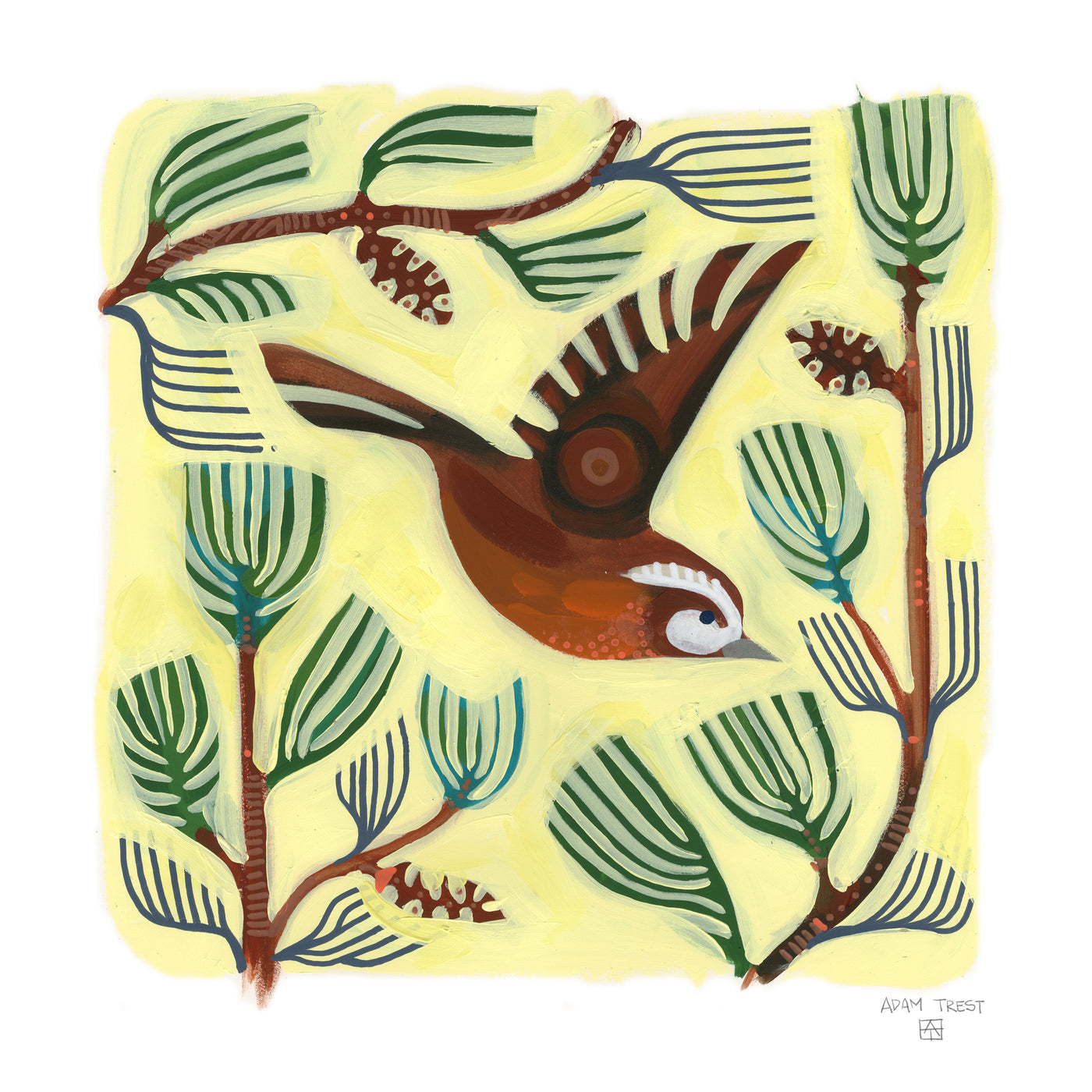 Adam Trest Songbird Symphony | Pine Warbler Print