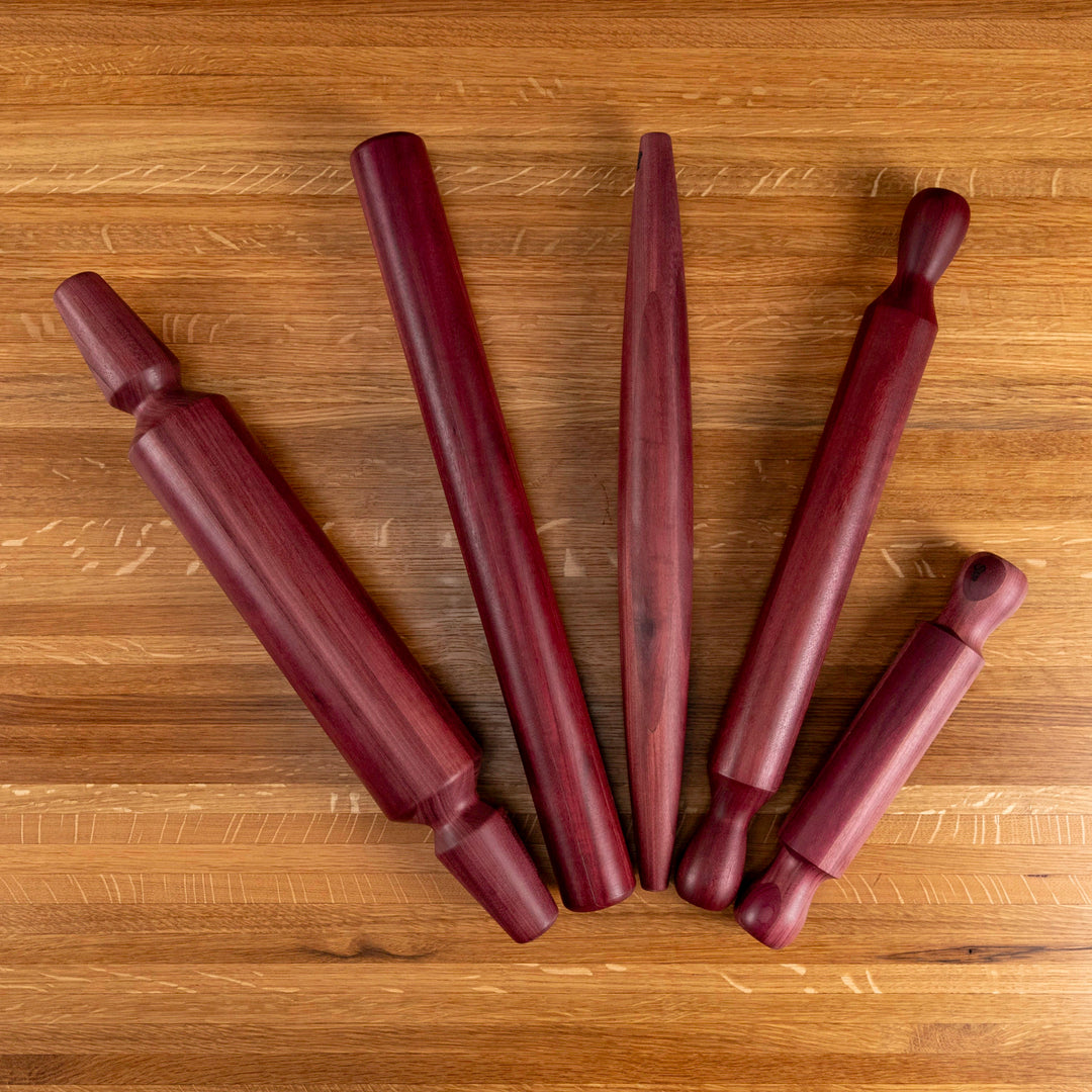 Purple Heart Straight Rolling Pin