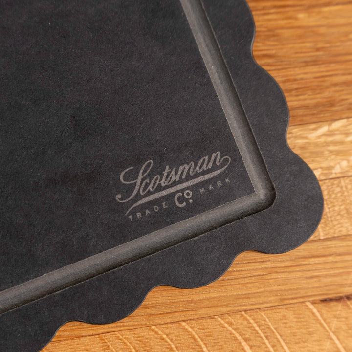 Stone Black Scalloped Cutting Board