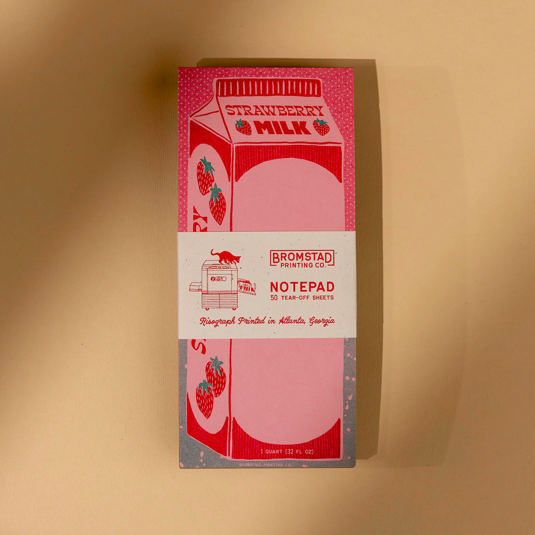 Strawberry Milk Notepad
