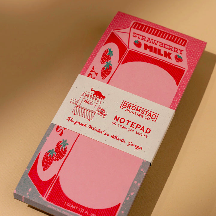 Strawberry Milk Notepad