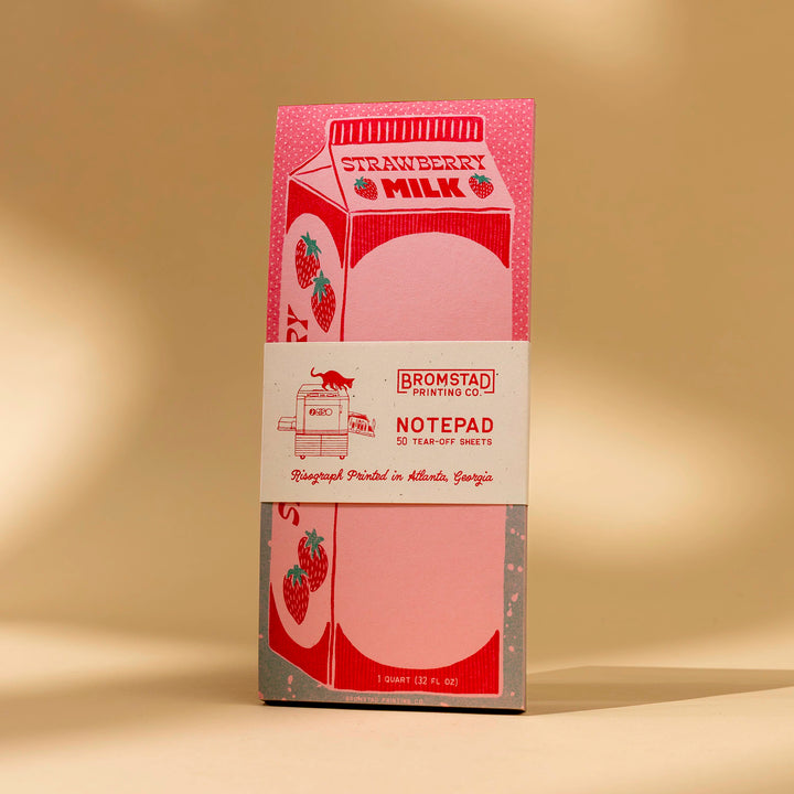 Strawberry Milk Notepad