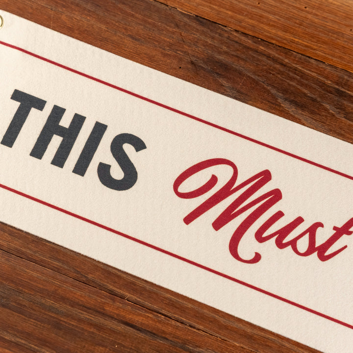 This Must Be The Place Felt Sign Banner