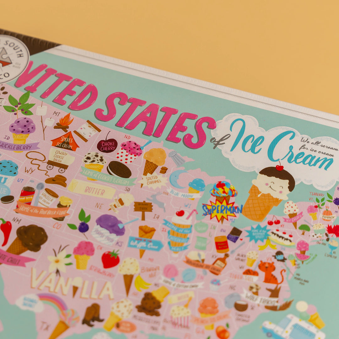 True South United States of Ice Cream Puzzle