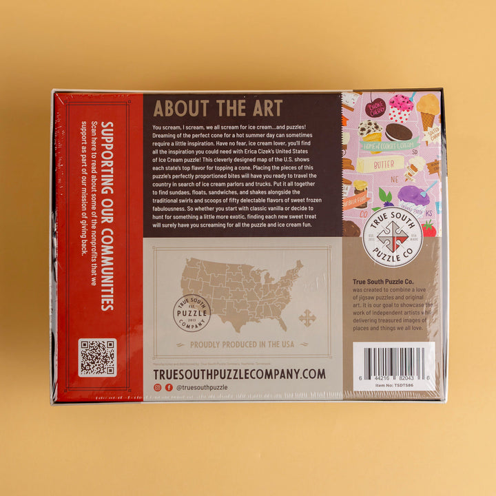True South United States of Ice Cream Puzzle