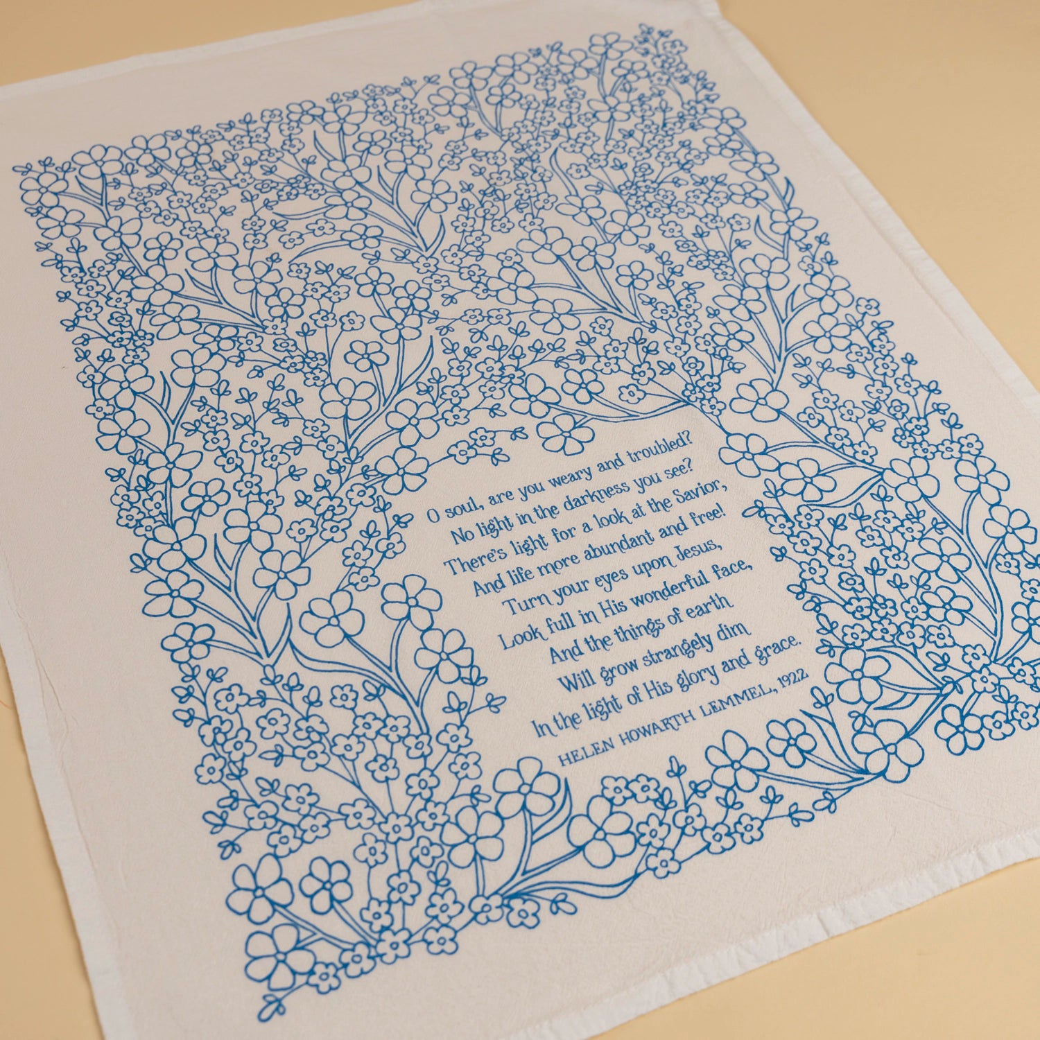 Laurel Mercantile Turn Your Eyes Upon Jesus Hymn Tea Towel - Thumbnail 4