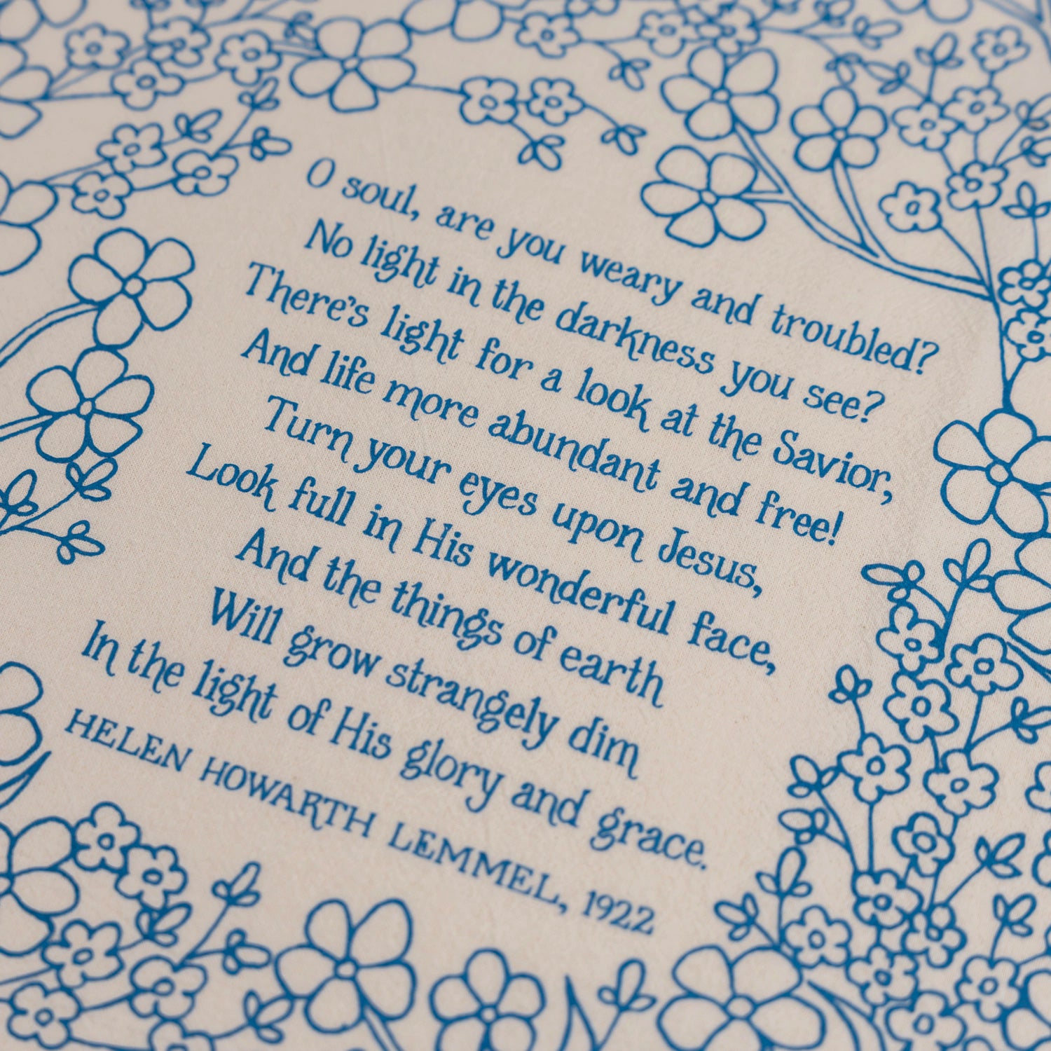 Laurel Mercantile Turn Your Eyes Upon Jesus Hymn Tea Towel - Thumbnail 2