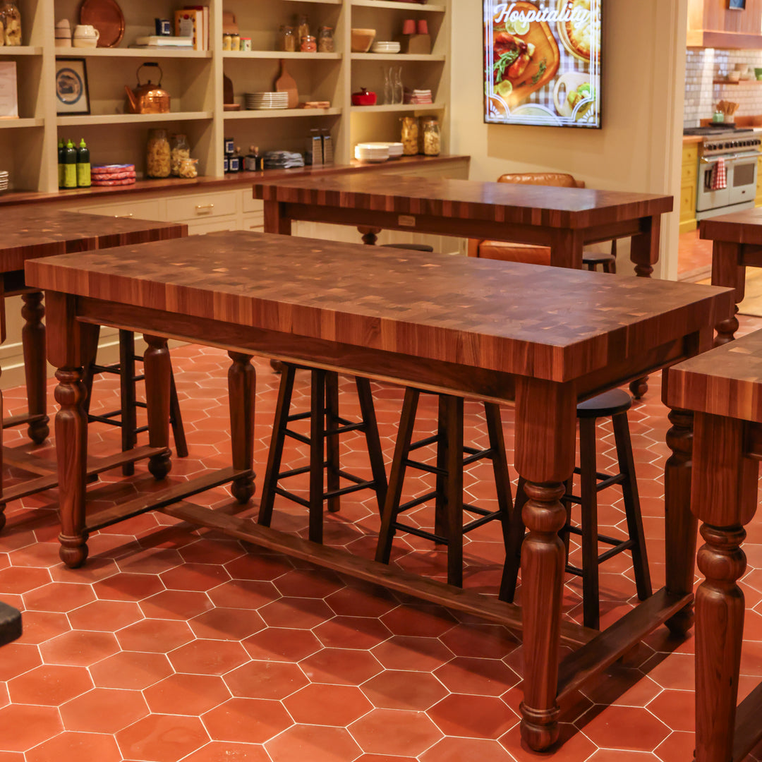 Walnut Chef Island Table