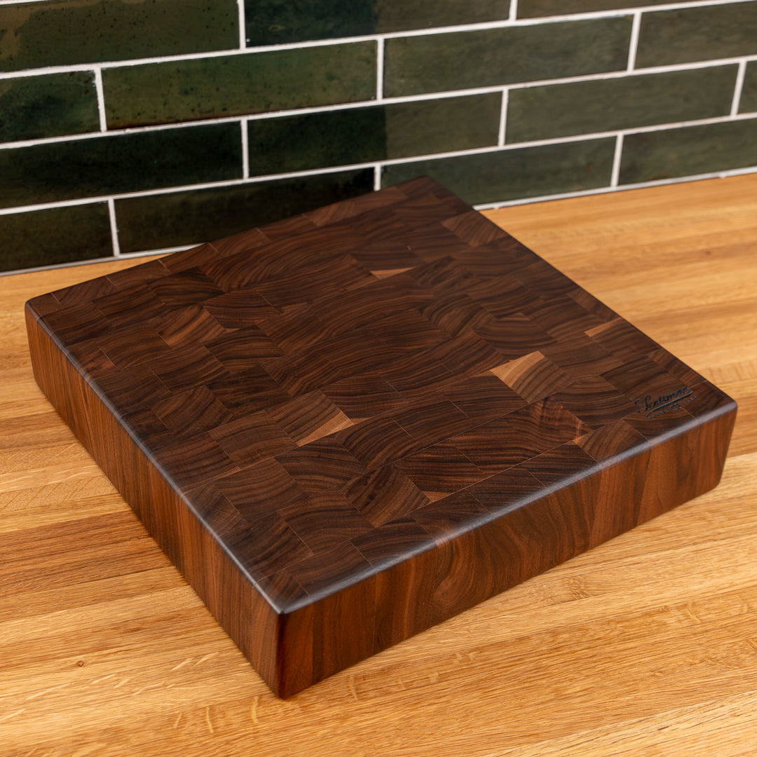 Butcher Block Square Walnut End Grain Square Butcher Block – Laurel Mercantile