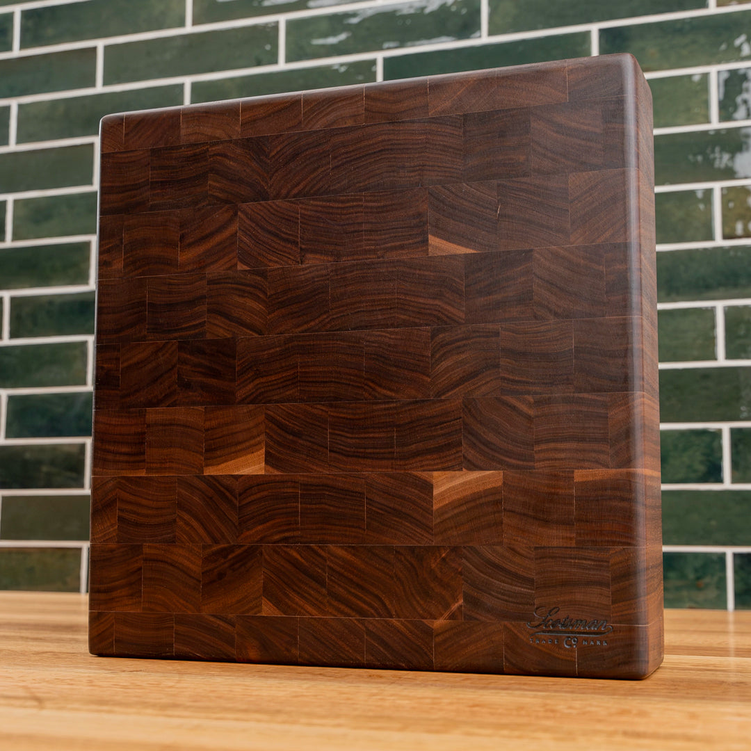 Butcher Block Square Walnut End Grain Square Butcher Block – Laurel Mercantile