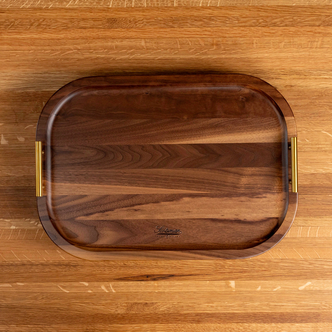Walnut Rectangle Serving Tray