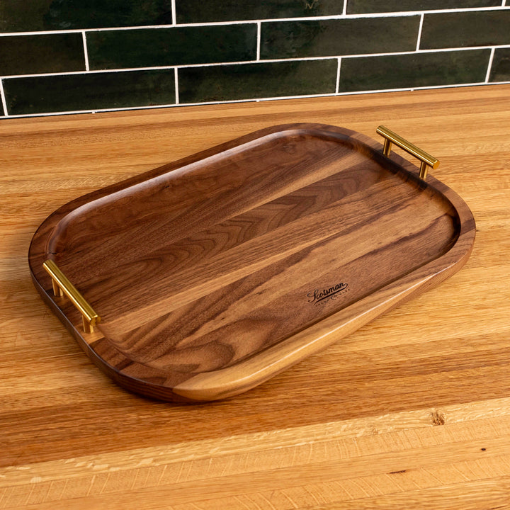 Walnut Rectangle Serving Tray