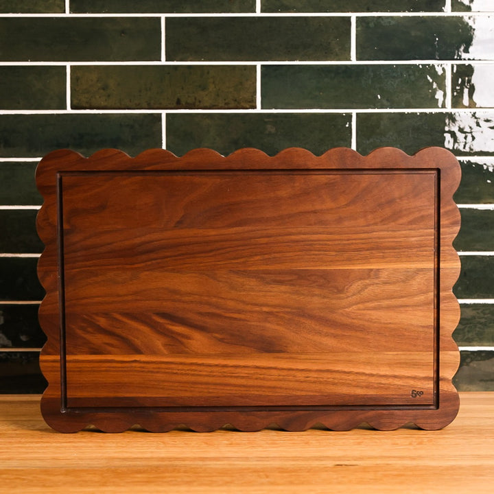 Walnut Scalloped Serving Board