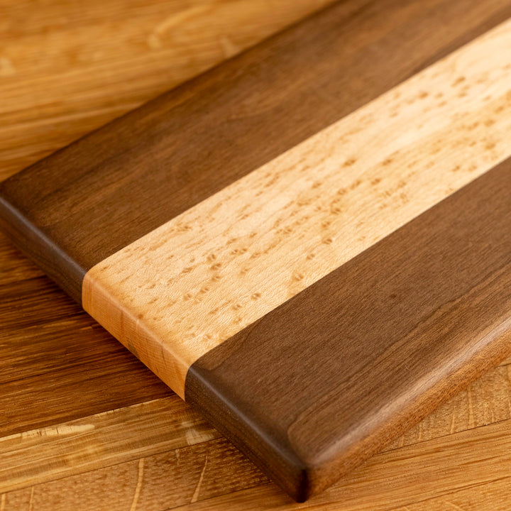 Walnut and Birdseye Maple Serving Board