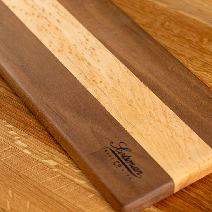 Walnut and Birdseye Maple Serving Board