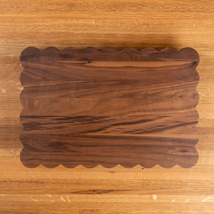 Walnut Scalloped Serving Board