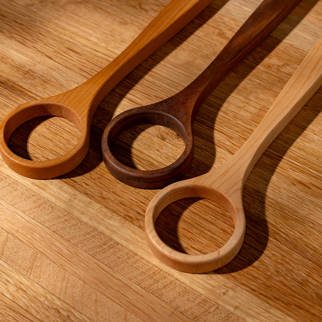 Wooden Dough Whisk -Single