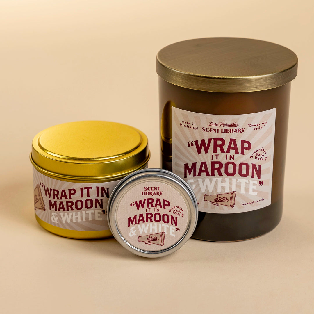 Wrap It In Maroon & White Scent Sample