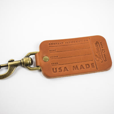 Scotsman Leather Luggage Tag