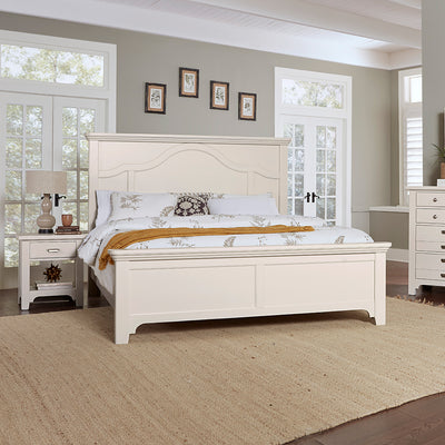 LMCo. Bungalow Collection Mantel Bed with Mantel Footboard - King and Queen