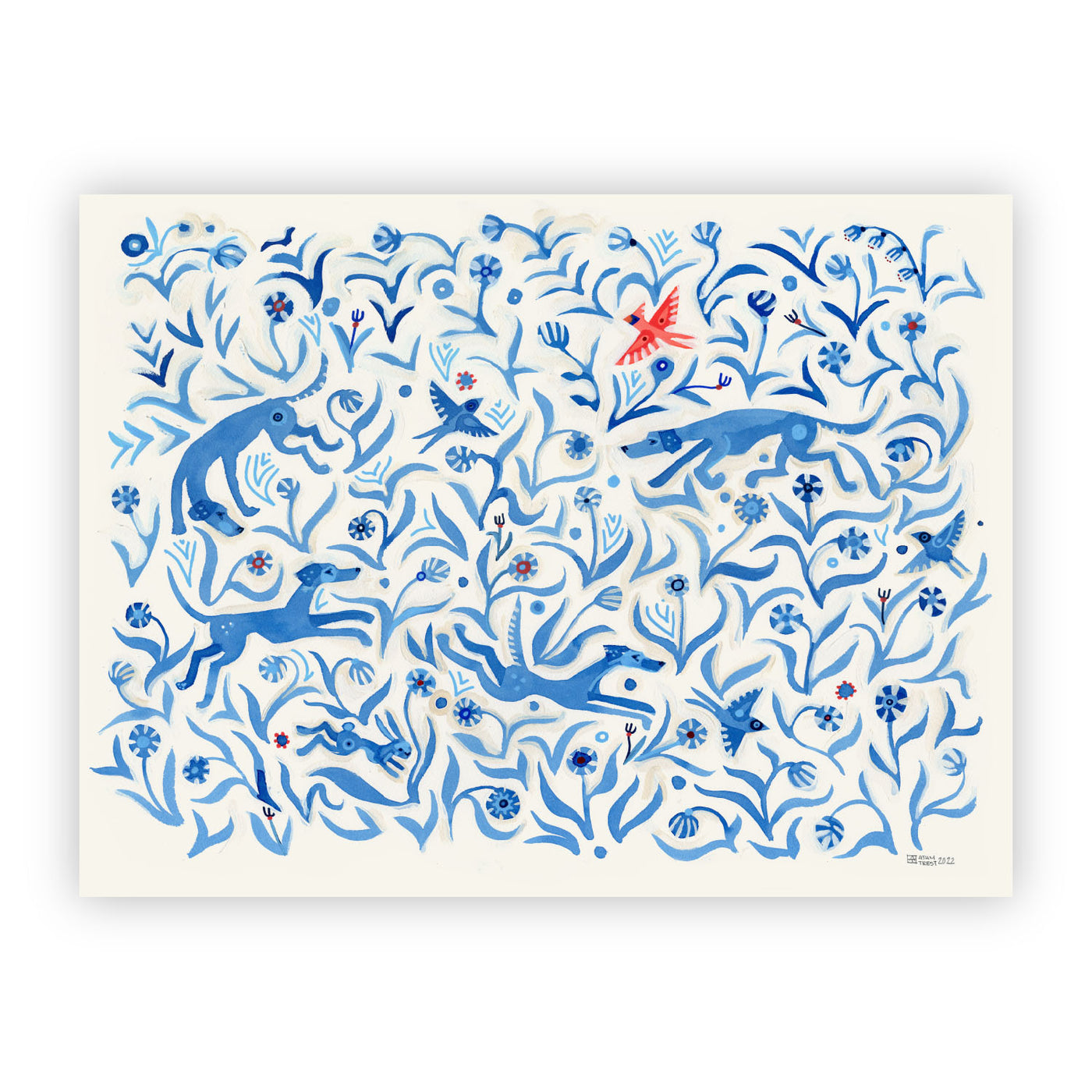 Adam Trest | Chasing Rabbits Print – Laurel Mercantile