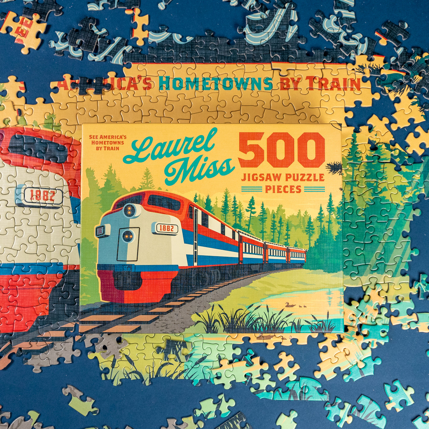 Laurel Train Mural Puzzle