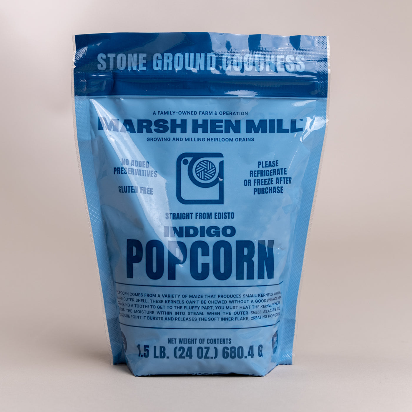 Marsh Hen Mill Indigo Popcorn