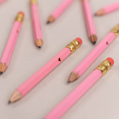 Gold Heart Mini Pencils