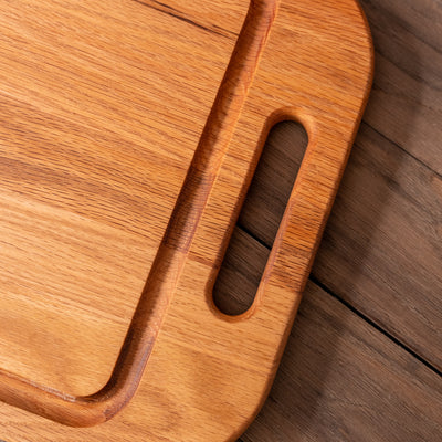 Red Oak Grilling Board with Handles