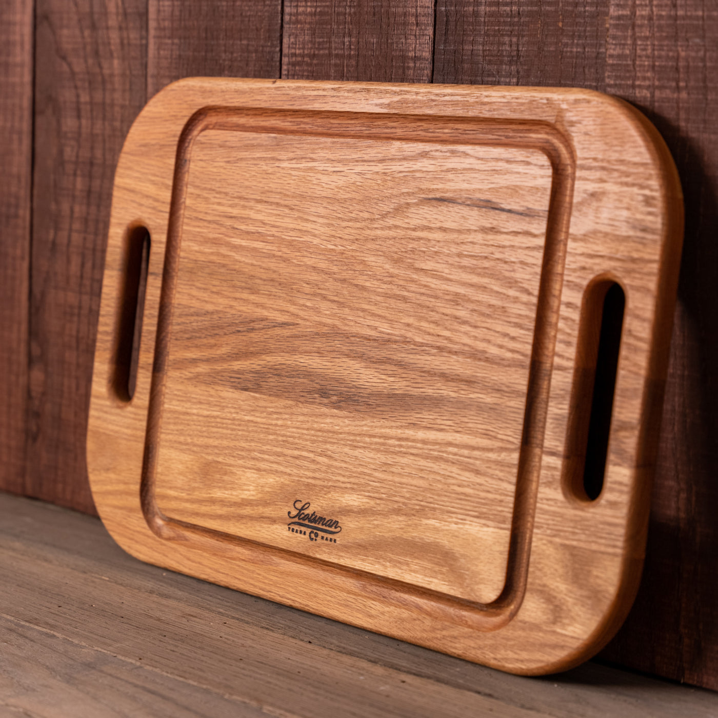 Red Oak Grilling Board with Handles