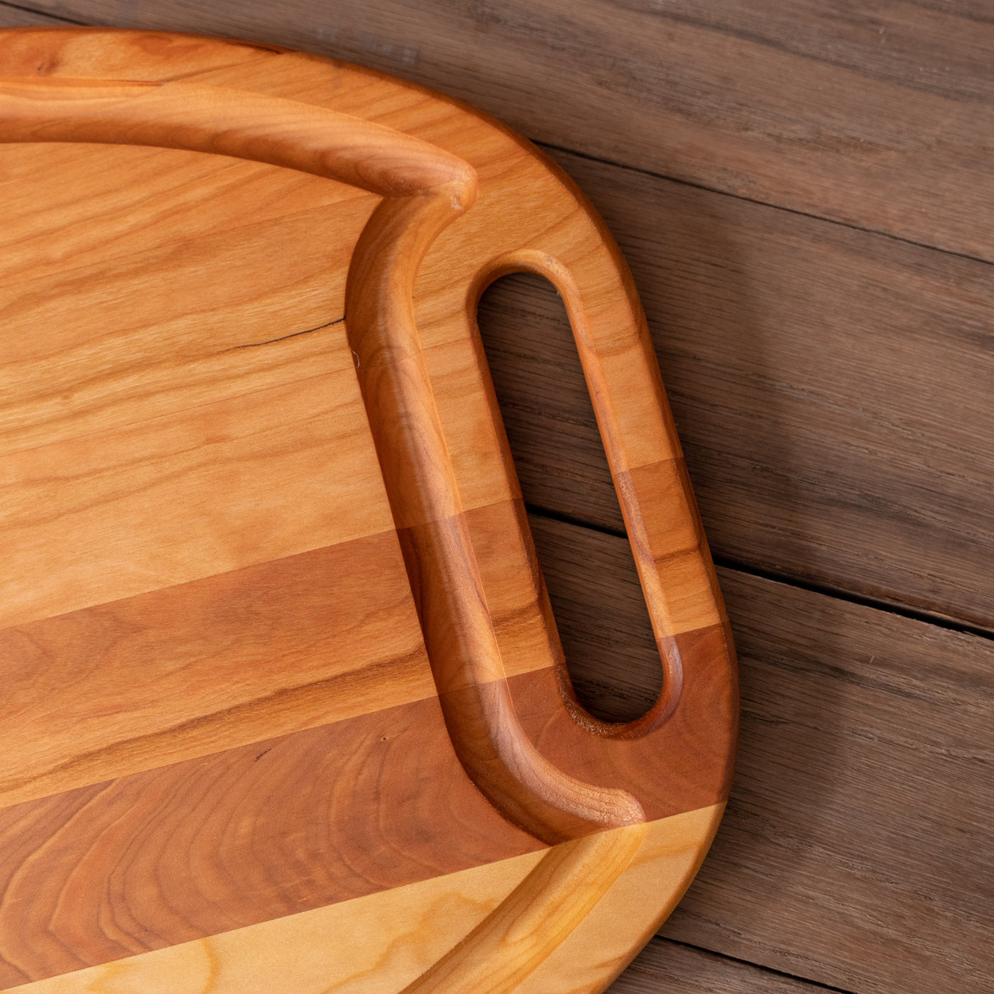 Cherry Oval Grilling Board with Handles