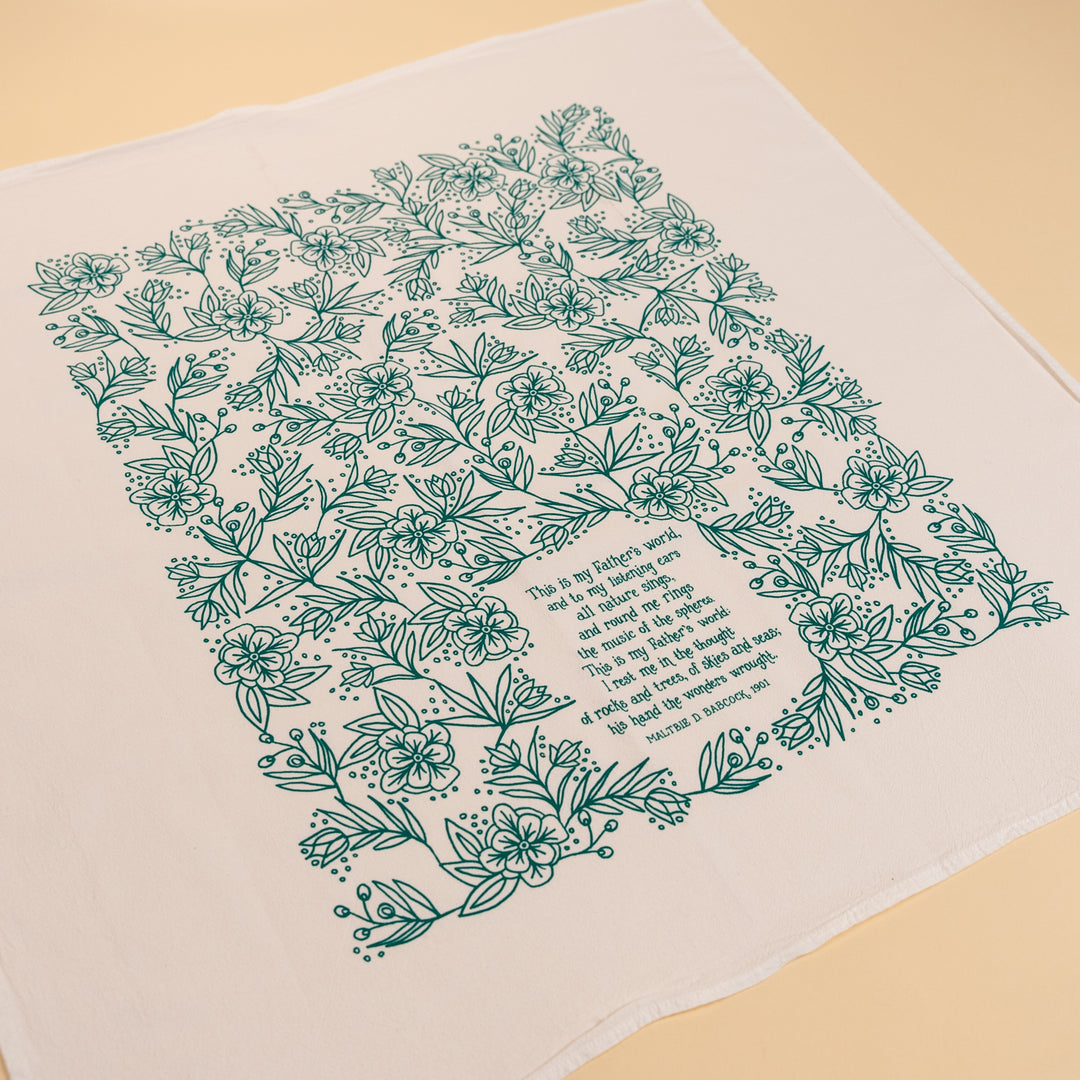 This is My Father's World Hymn Tea Towel
