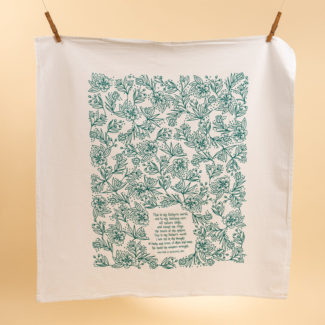 This is My Father's World Hymn Tea Towel