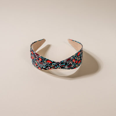 Mallorie's Midnight Red Floral Headband