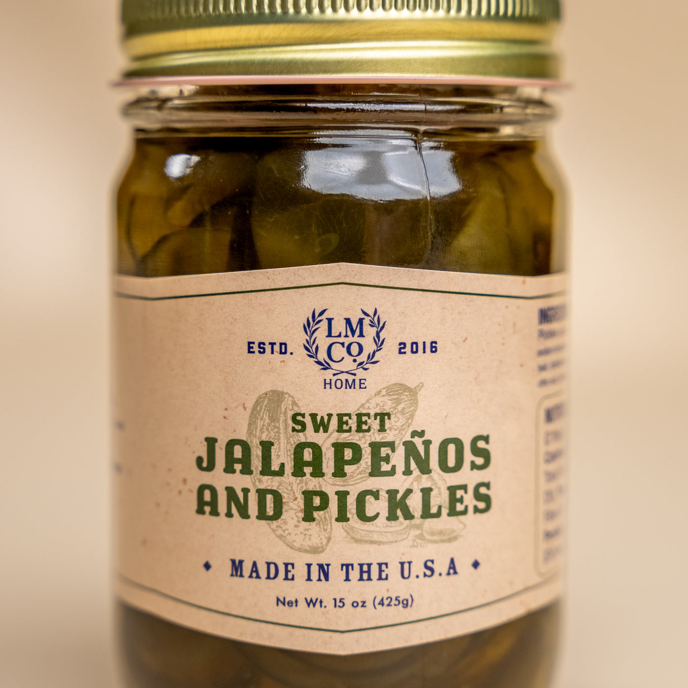 LMCo. Sweet Jalapeño Pickles