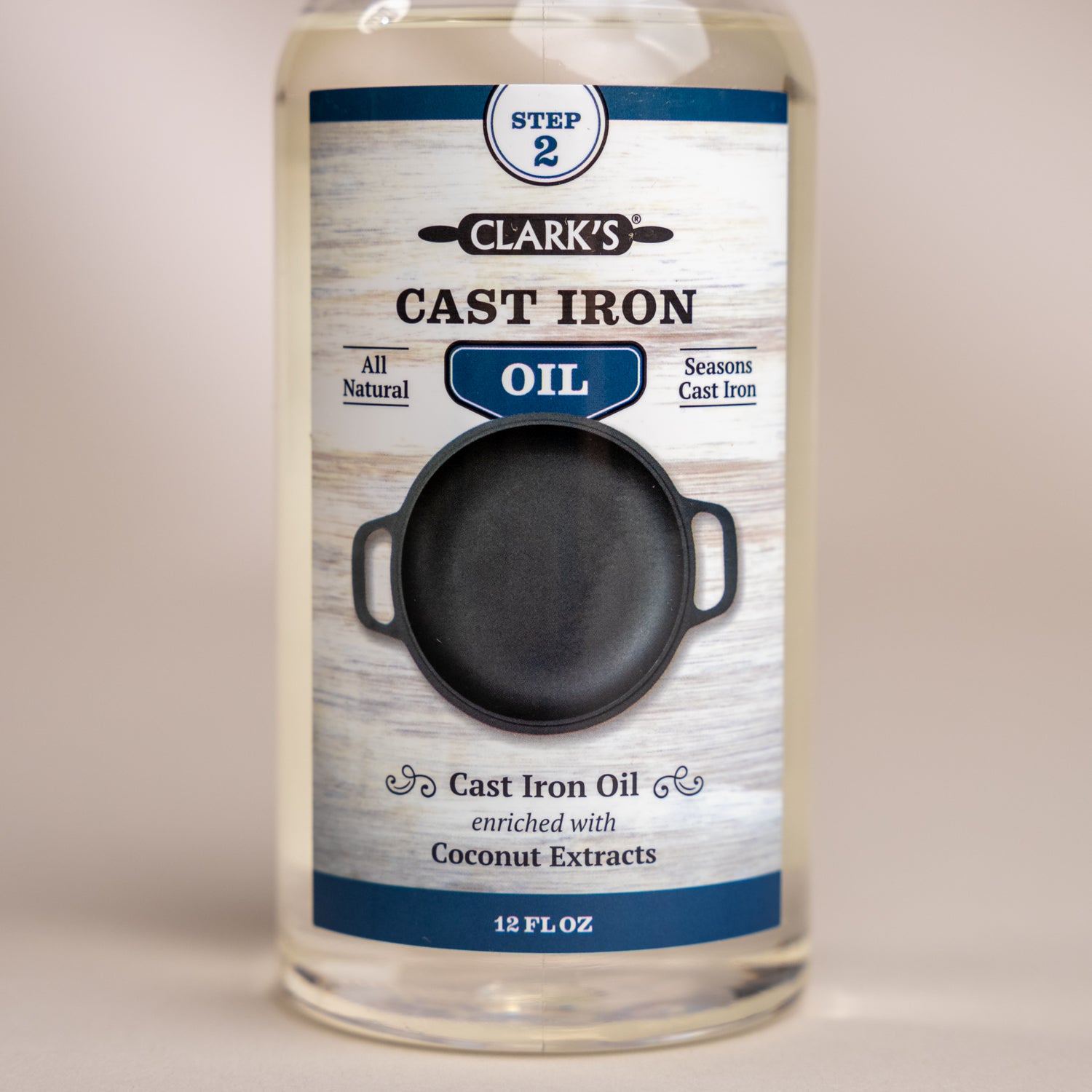 CLARK'S Cast Iron Seasoning Oil - With Fractionated Coconut Oil