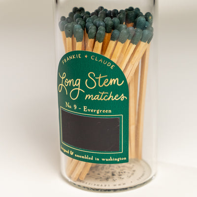 Evergreen Long Stem Matches Jar