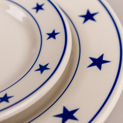 Blue Stars Salad Plate