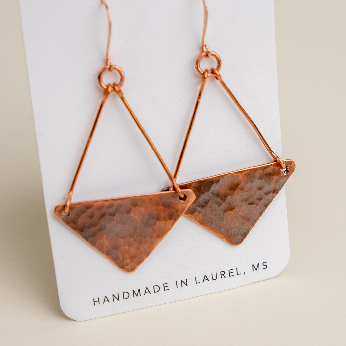 Novi Copper Diamond Full Dangle Earrings