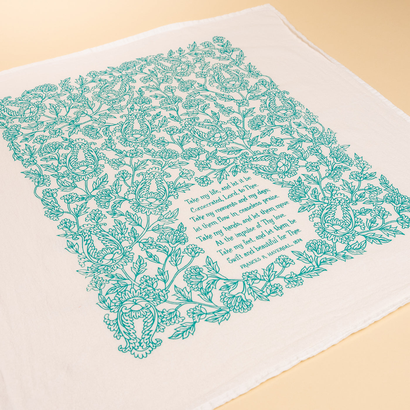 Take My Life and Let It Be Hymn Tea Towel