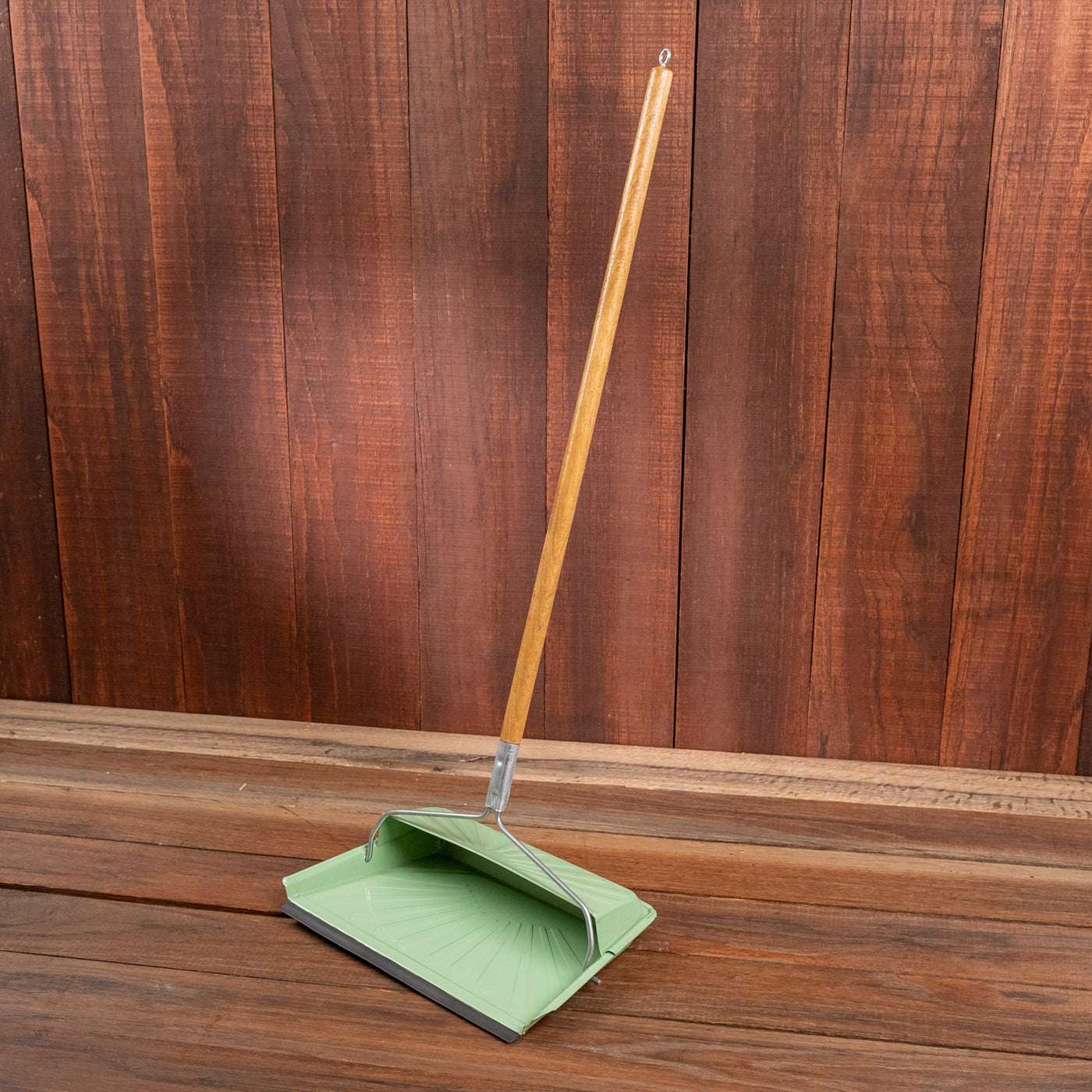 Dust Pan with Wooden Handle